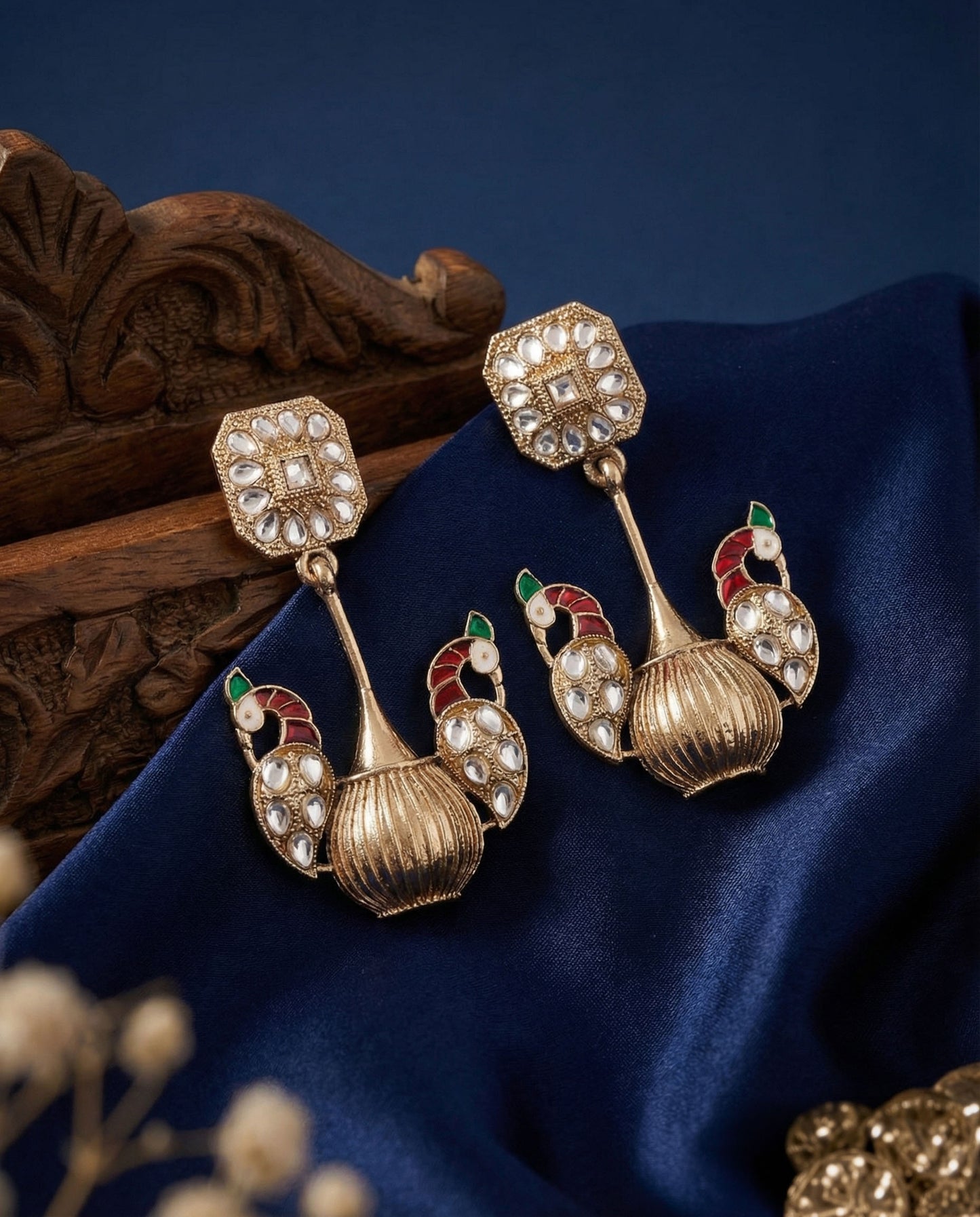 Kafka Kundan Earring