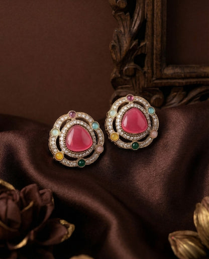 Multi Tishavya Premium Stud Earring