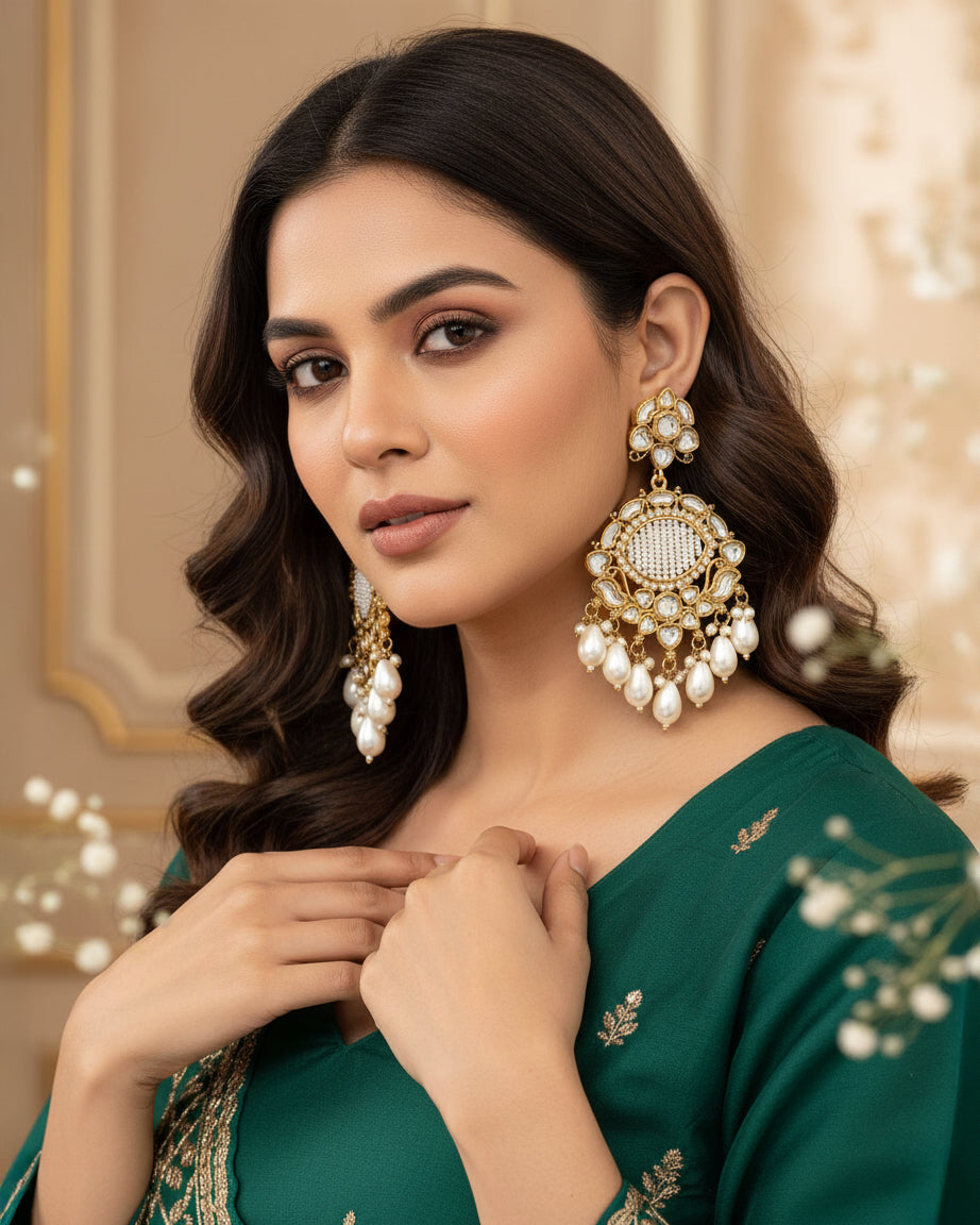 Pearl Anika Chandbali