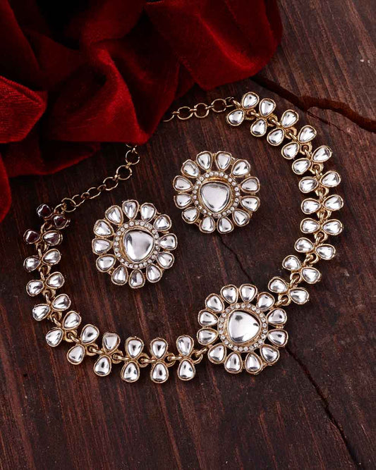 Eknoor Indo Western Necklace With Earrings