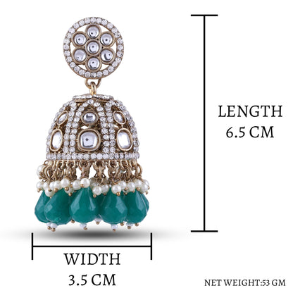 Green Yasmeen Jhumka