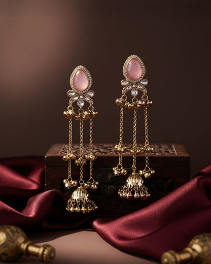 Blush Nidhi Kashmiri Look Ghunghru Jhumka Earring