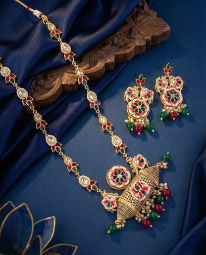 Debosmita Rajwada Necklace Set with Earring