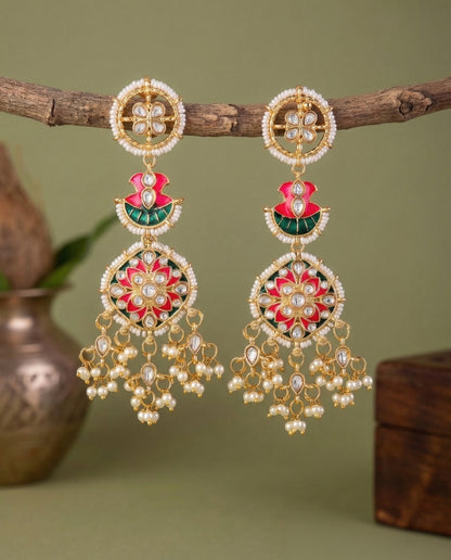 Akarsh Premium Meena Chandbali Earring