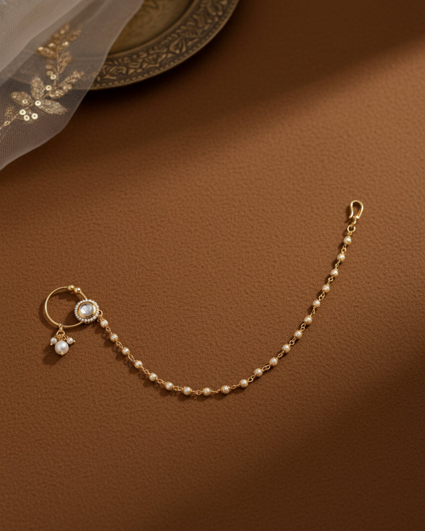 Pearl Nandini Nath non pierced nose ring