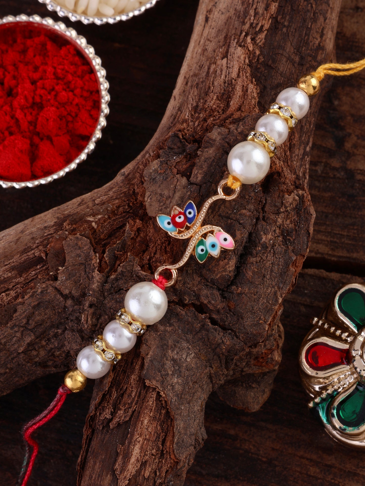 Vivaan-Myra Rakhi Pack of 2 with Tilak Set and Card