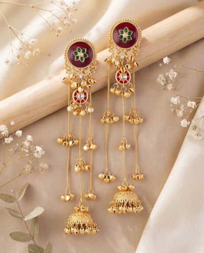 Saiansh Premium Kashmiri Brass Lookalike Ghungroo Earring