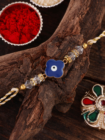 Kavach Evil Eye Rakhi with Tilak Set and Card