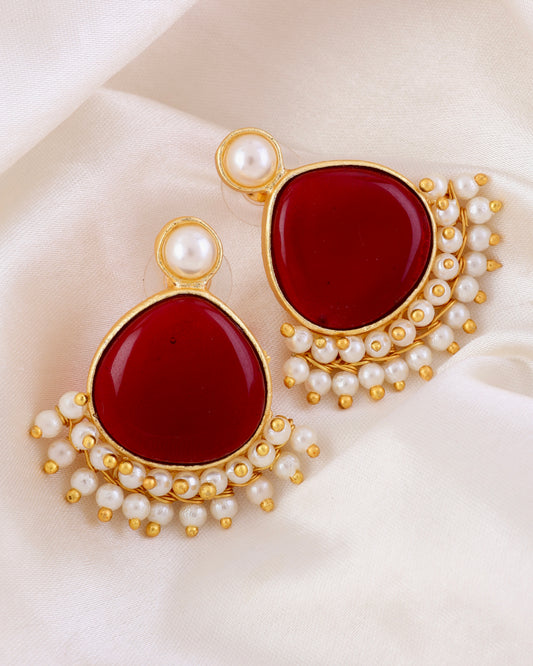 Ruby Tahir Stud Earring
