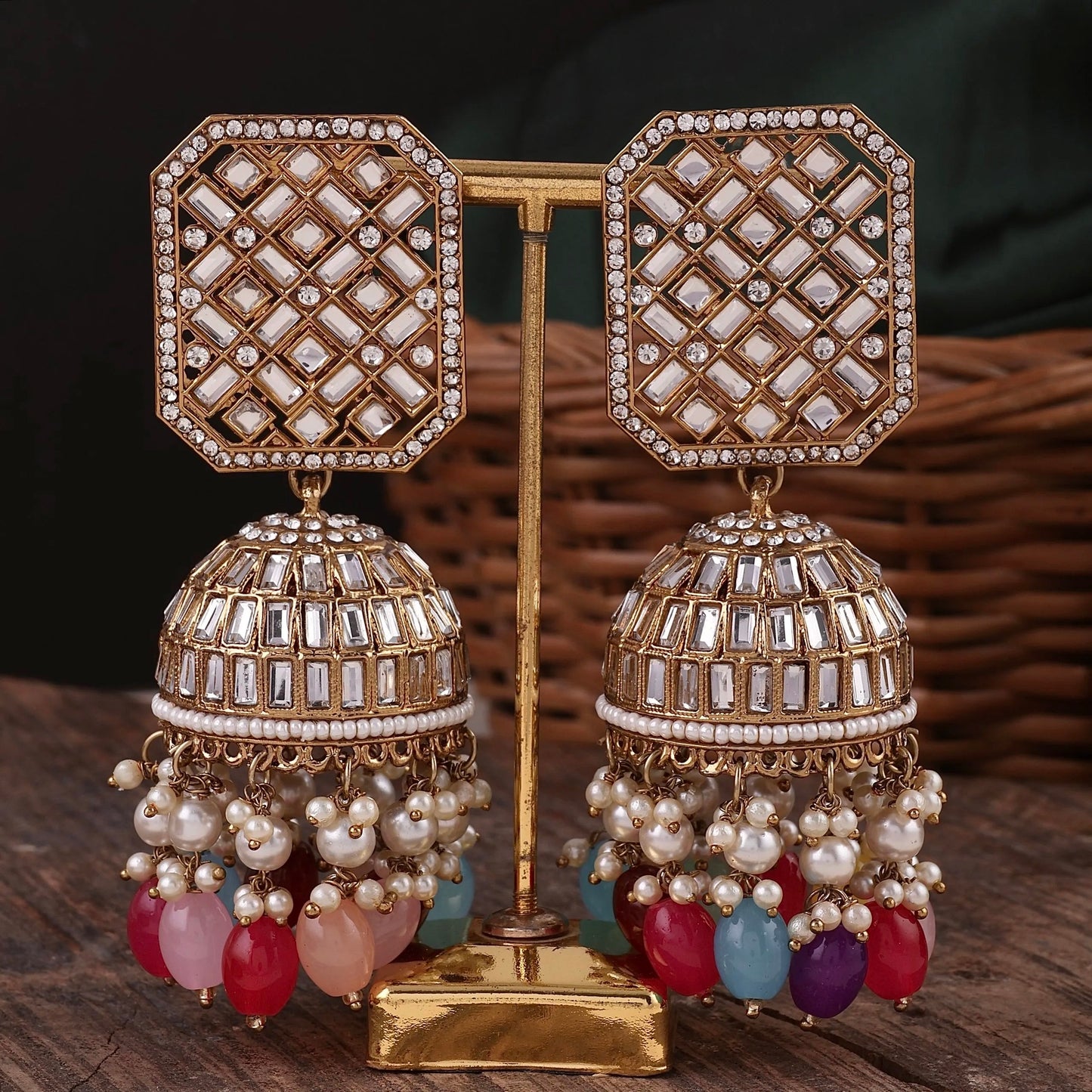 Multi Rayma Jhumka