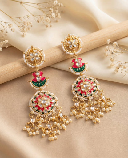 Akarsh Premium Meena Chandbali Earring