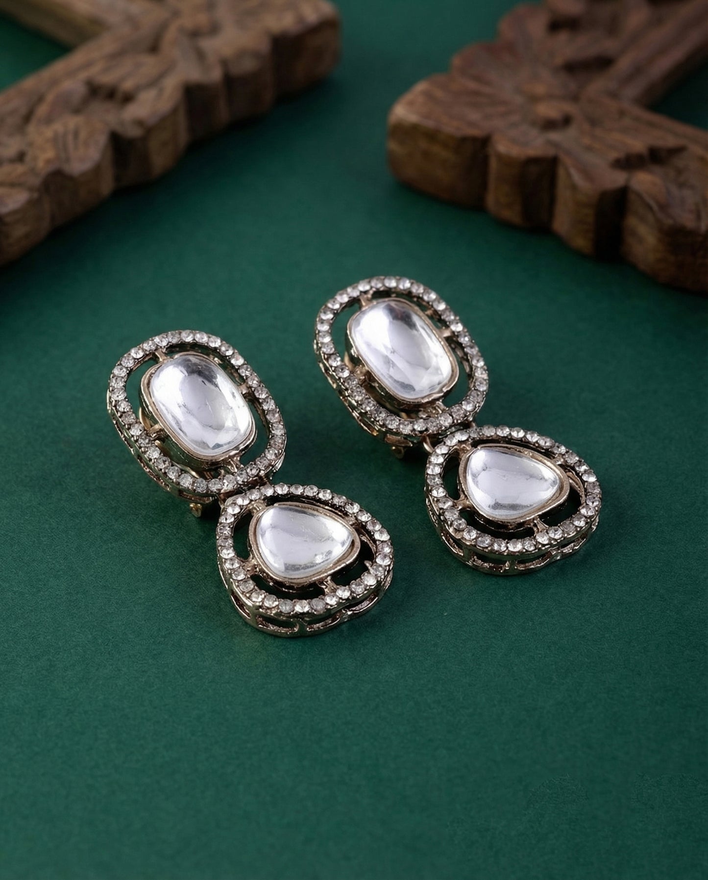 Ruva Polki Dupe Stud