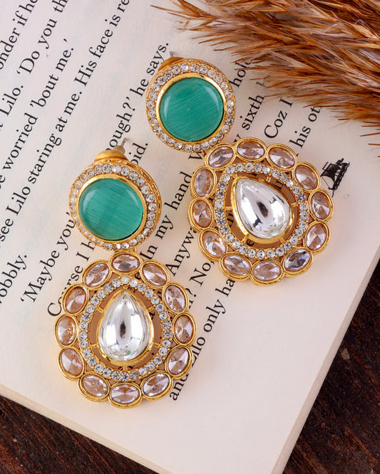 Sage Green Oshini Designer Earring