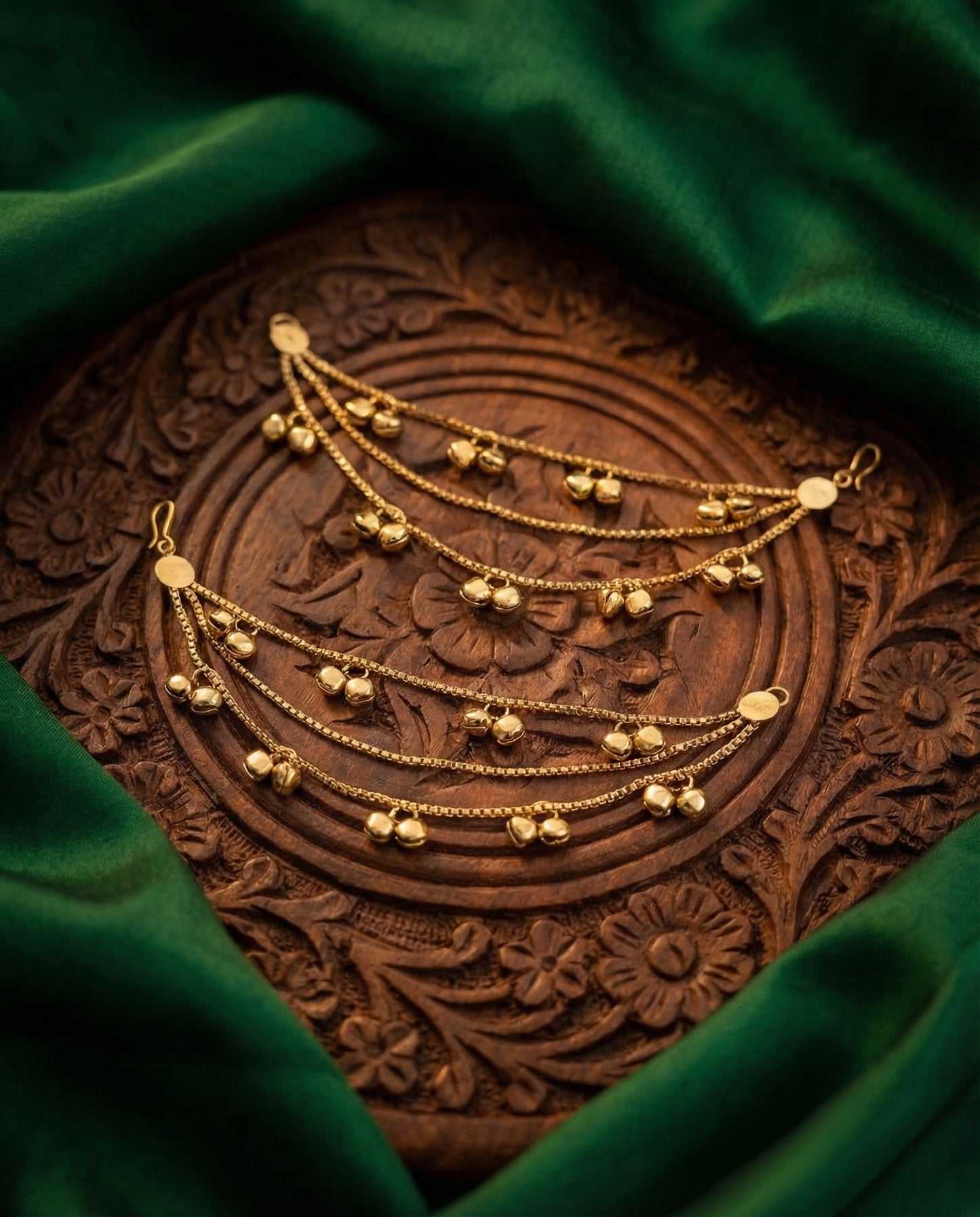 Asmita Ghunghroo Kaan Chain Pair