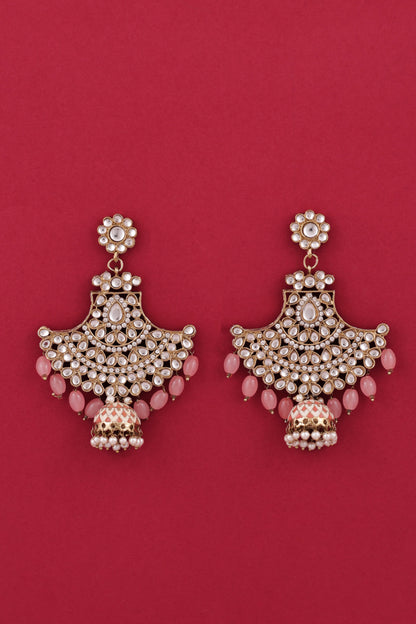 Blush Sabita Designer Meenakari Jhumka Earring