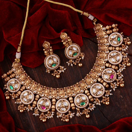 Bhawana Rajwada Necklace Set with Earring