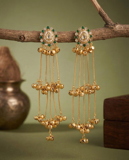 Vikransh Premium Kashmiri Brass Lookalike Ghungroo Earring