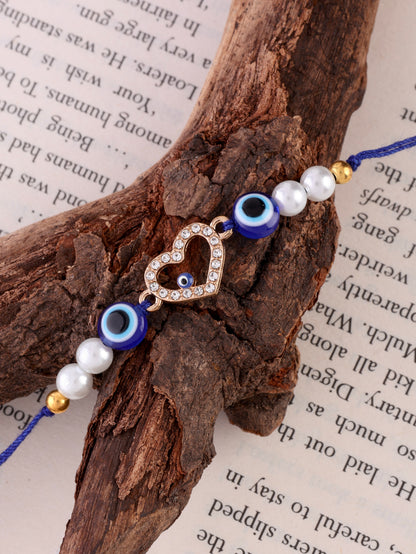 Raudrik Bhaiya Bhabhi Rakhi Mangalsutra with Tilak Set and Card