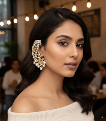 Niyati Statement Designer Ear-cuff Earring