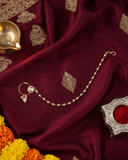 Pearl Nandini Nath non pierced nose ring