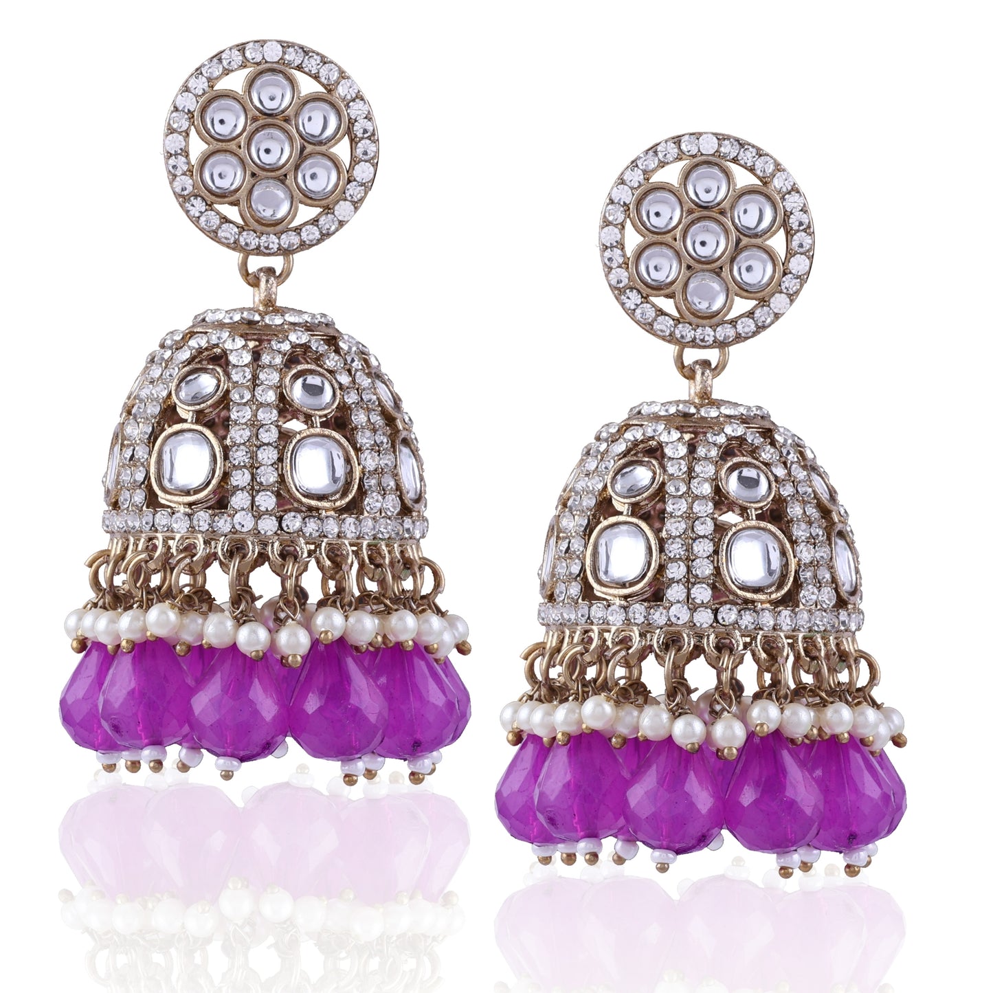 Purple Yasmeen Jhumka