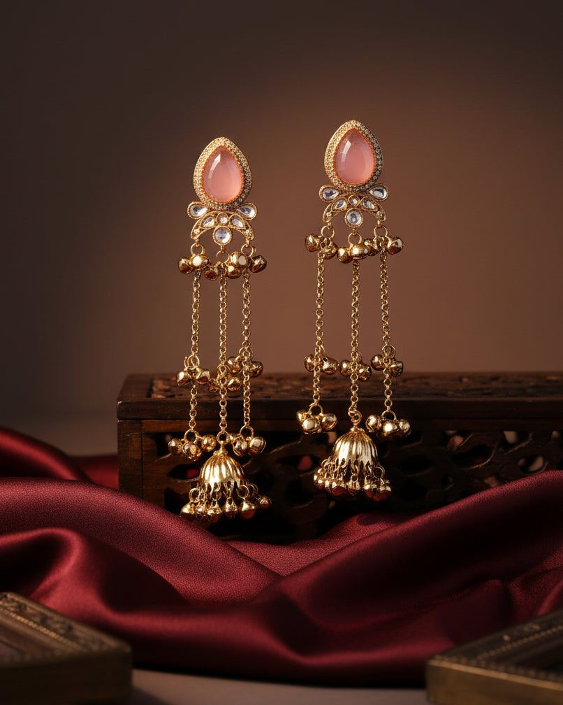 Blush Nidhi Kashmiri Look Ghunghru Jhumka Earring