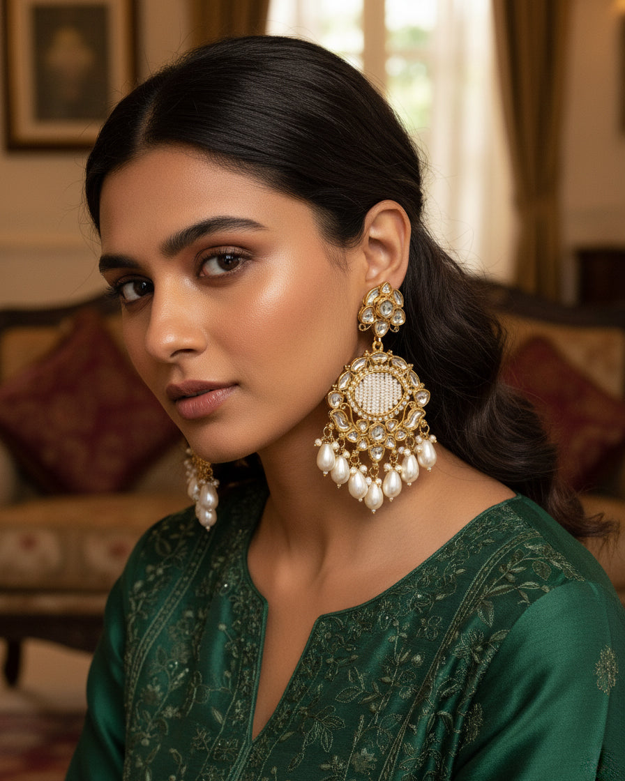 Pearl Anika Chandbali