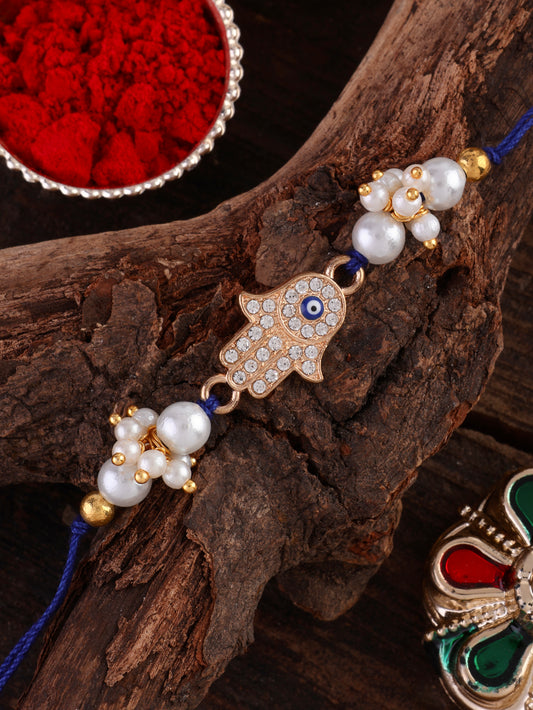 Mayan Evil Eye Rakhi with Tilak Set and Card