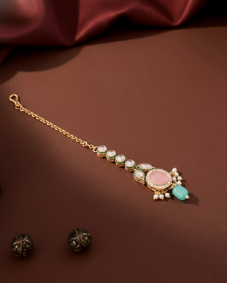 Pastel Vridha Premium Monalisa Necklace Set