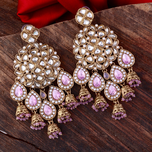 Lilac Dharna Designer Earring