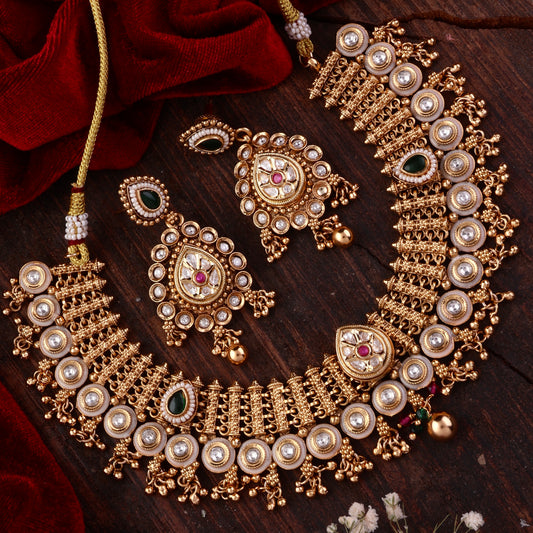 Avanthi Rajwada Necklace Set with Earring