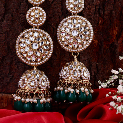 Green Rukhsar Statement Jhumka