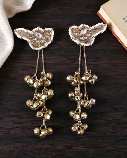 Pearl Koel Kashmiri Look Ghunghru Earring with De-attachable String
