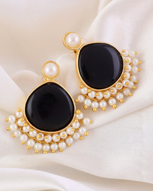 Black Tahir Stud Earring