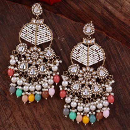 Pastel Multi Ranveer Designer Chandbali Earring