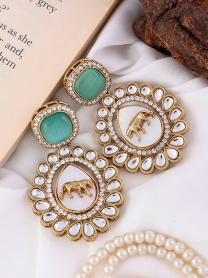 Mint Vishakha Sabya Designer Earring