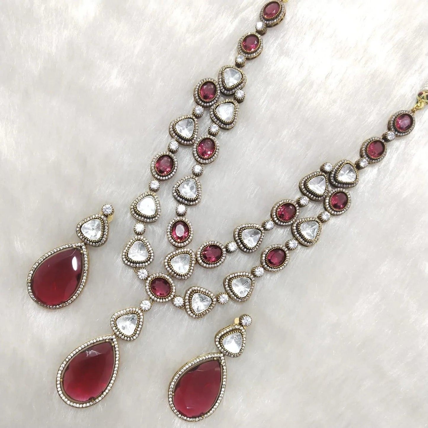 Wine Ankush Necklace