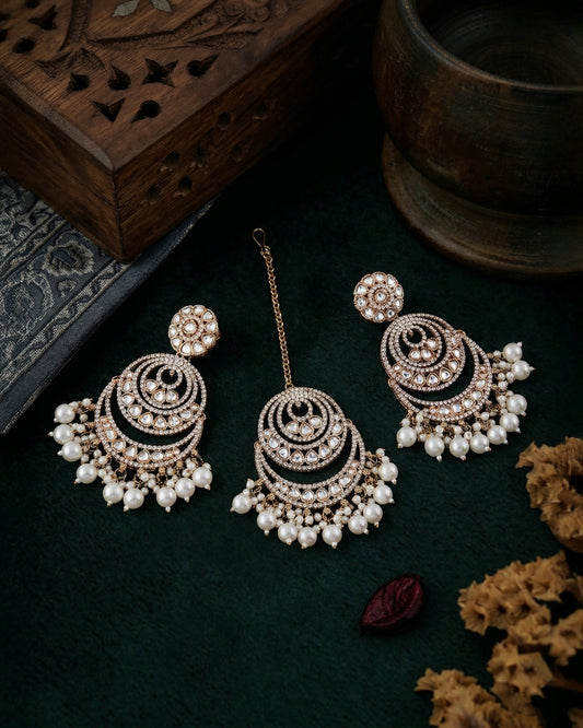 Pratistha Teeka-Earring Combo