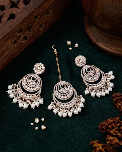 Pratistha Teeka-Earring Combo