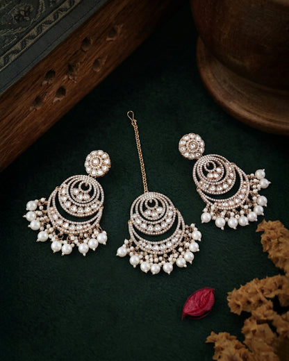 Pratistha Teeka-Earring Combo