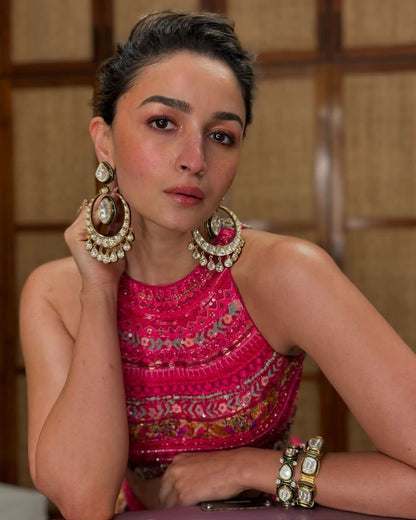 Alia Bhatt Diwali Party Inspired Chandbali