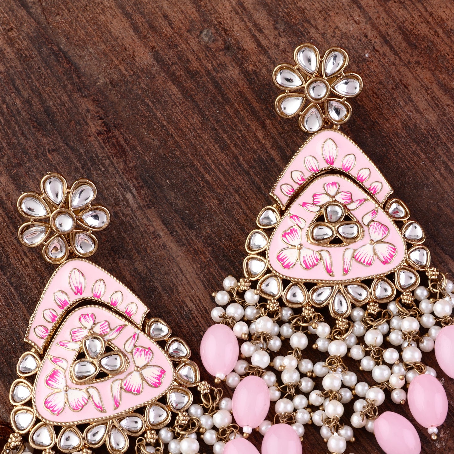 Blush Vaidehi Meenkari Kundan Earring