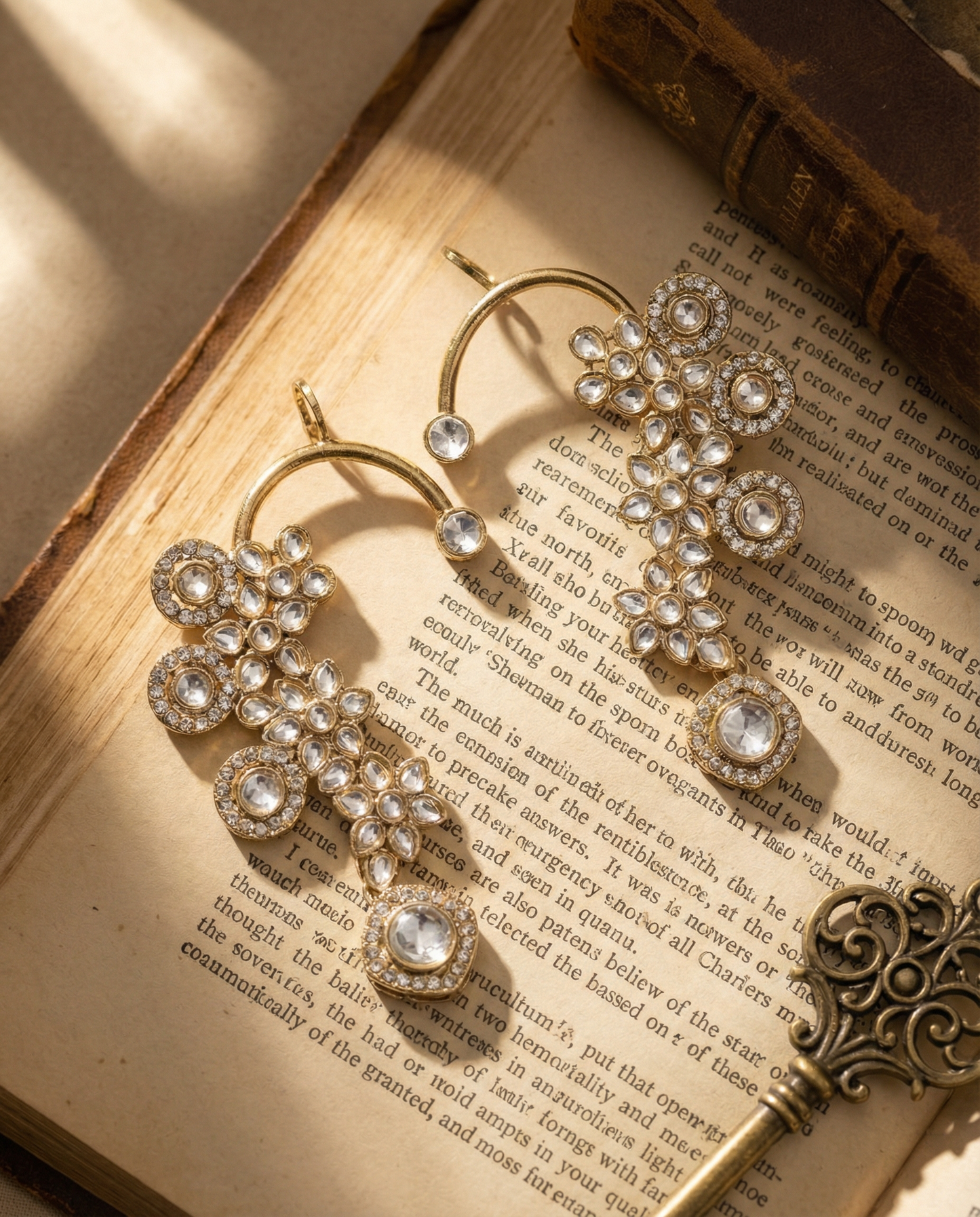 Silver Kastoori Designer Ear Cuff Earring