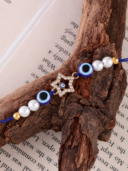 Vritika Evil Eye Rakhi for Brother | Tilak Set Included