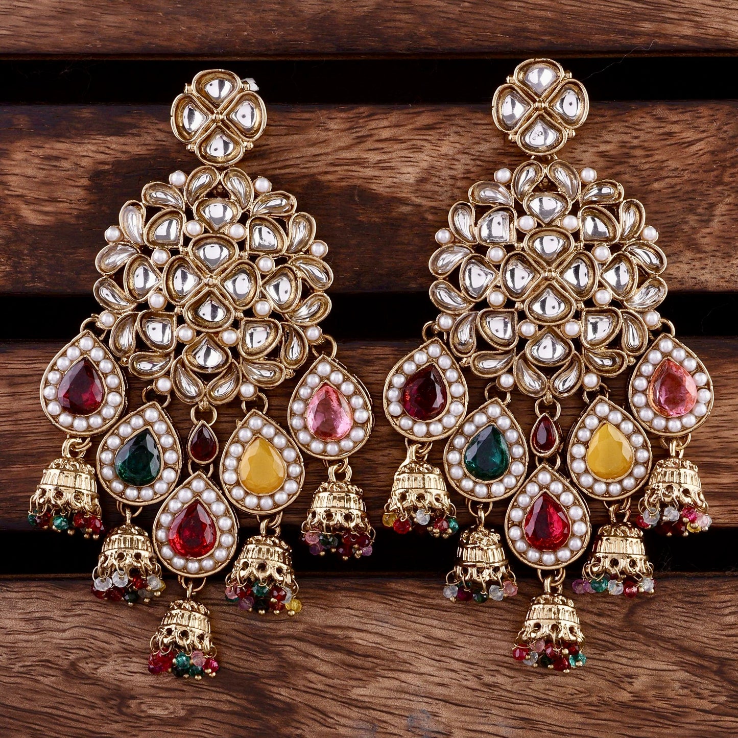 Multi Dharna Designer Earring