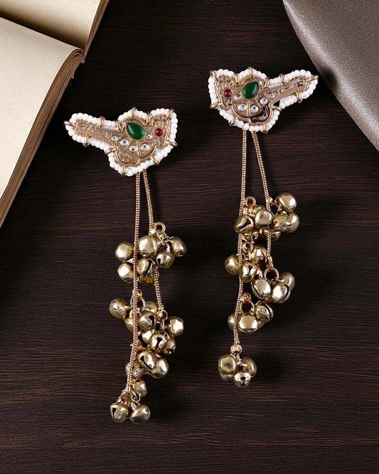 Green Koel Kashmiri Look Earring