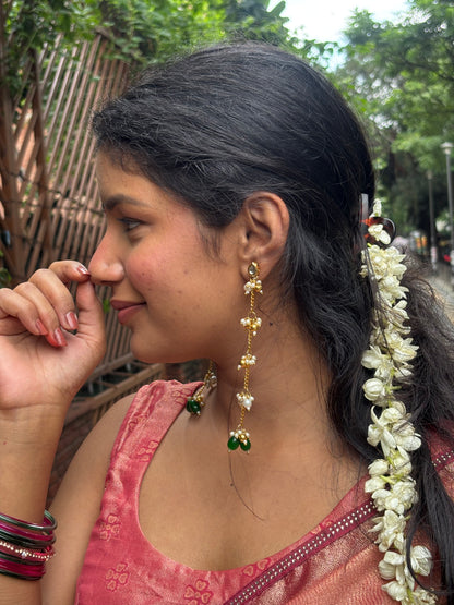 Green Aariz Kashmiri Look Earring