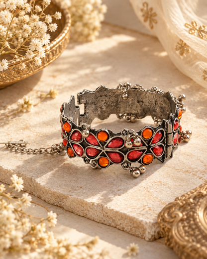 Pink Orange Mehrzaan Oxidised Bracelet