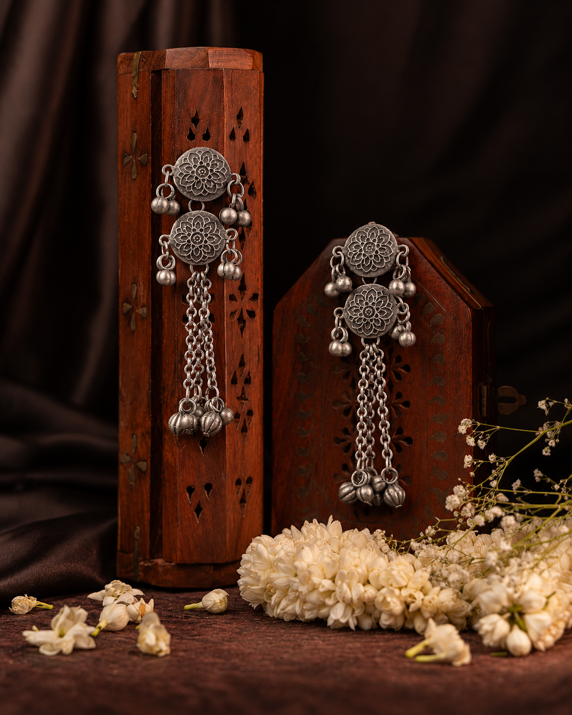 Zaylina Oxidised Earrings
