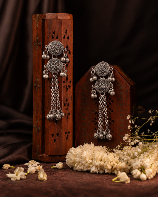 Zaylina Oxidised Earrings